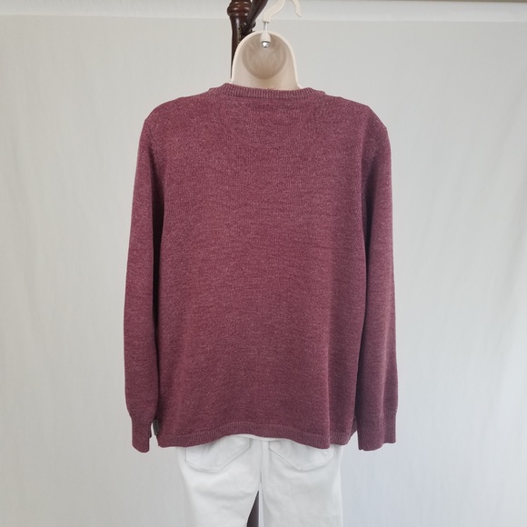 Woolrich cardigan button front wool pink purple L - Picture 2 of 7